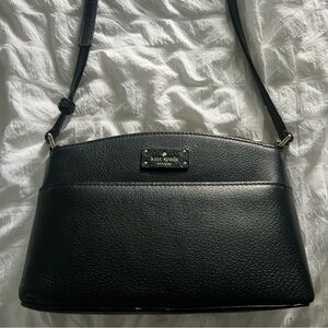 Kate Spade New York black leather crossbody bag